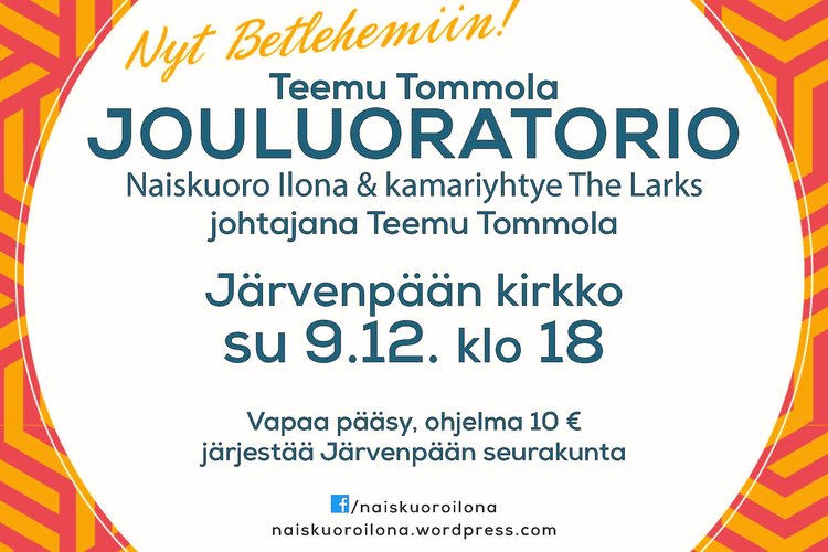 Jouluoratorio - Naiskuoro Ilona Jouluoratorio - Naiskuoro Ilona