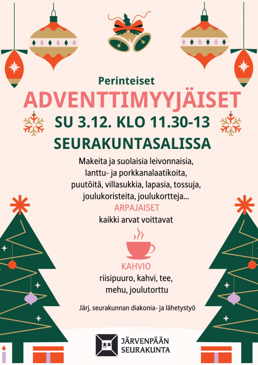 Adventtimyyjäismainos