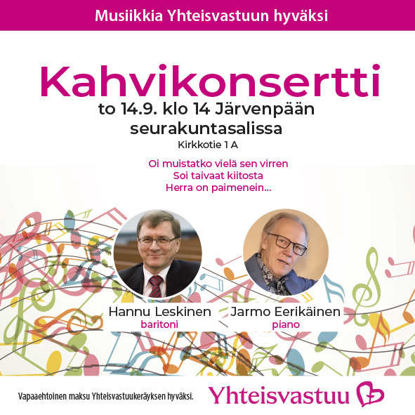 Kahvikonsertin mainos