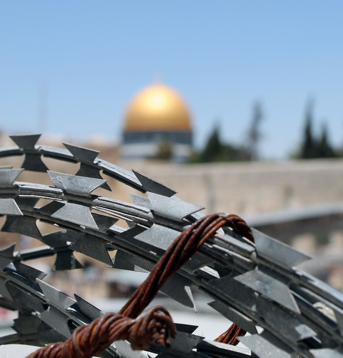 Ikkuna Palestiinaan verkossa Rautalankaa Palestiinassa.
