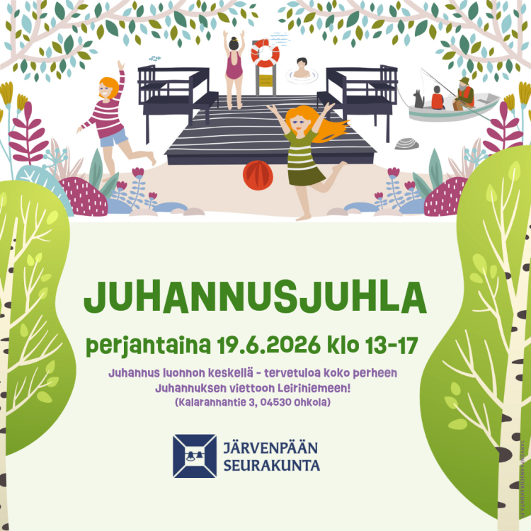 Juhannusjuhla Leiriniemessä -mainos